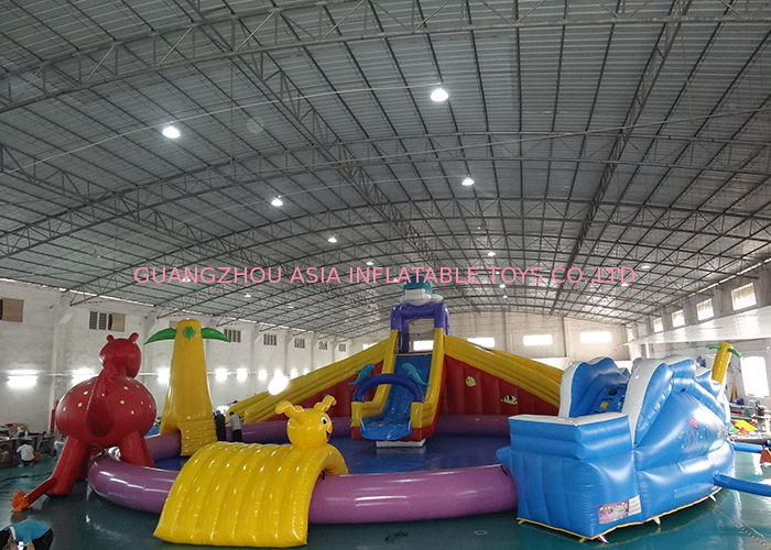 Sports Equipment Inflatable Water Park , Amusement Inflatable Water Park Equipment