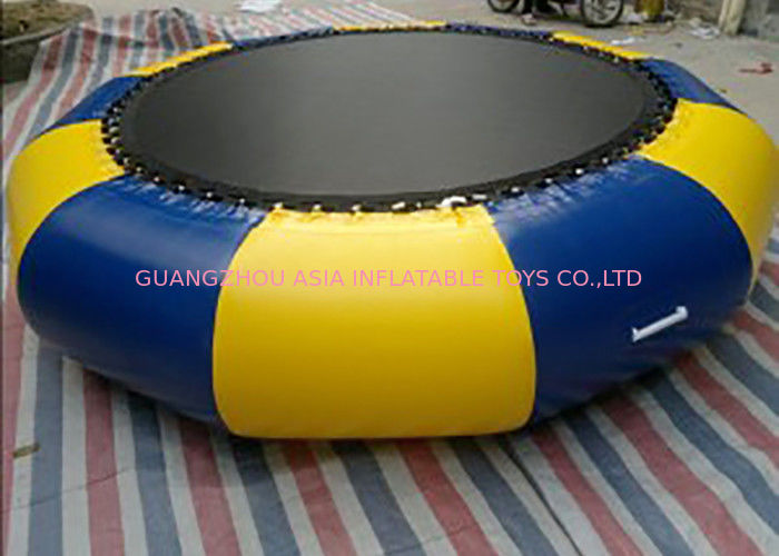 Outdoor 0.9mm Pvc Tarpaulin Inflatable Watertrampoline For Water Sports Game