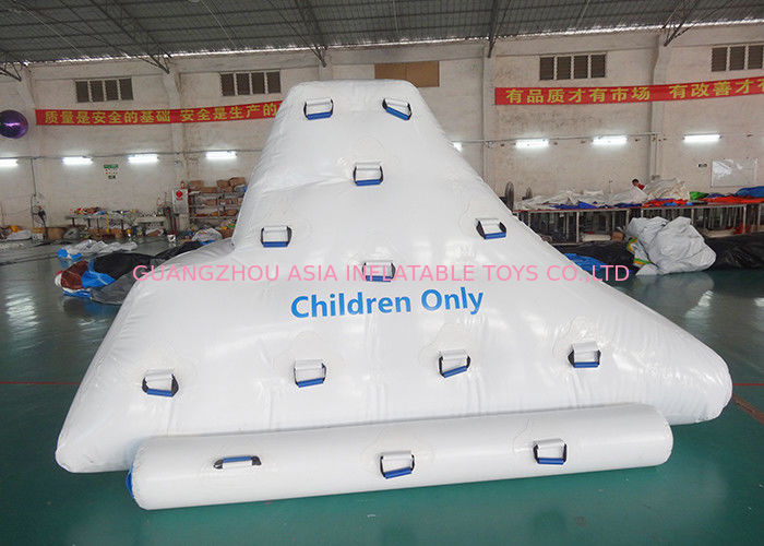 Inflatable iceberg with factory Kids size climbing mountaion for water game