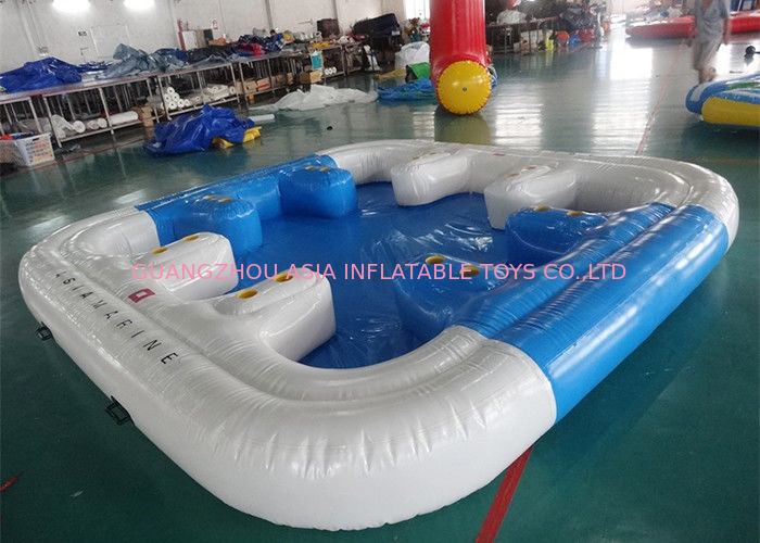 6 Person Floating Island , Inflatable Island Rafts For River and Ocean