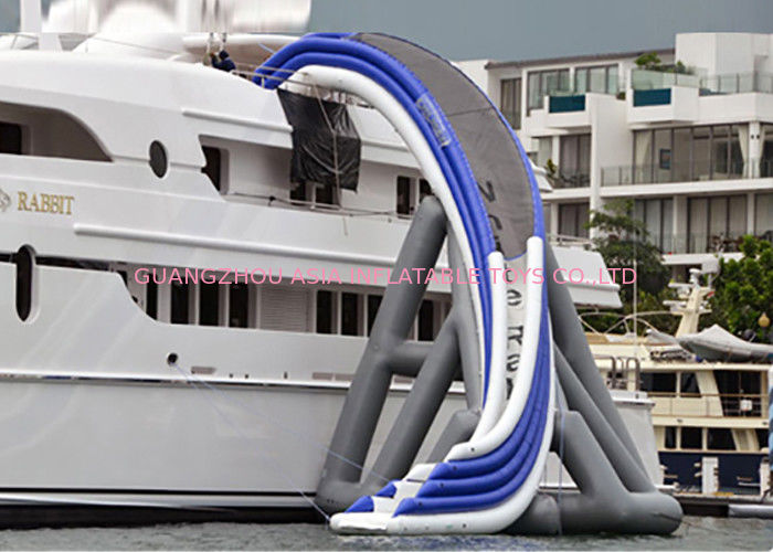 Commercial Grade Inflatable Water Slide ,  Inflatable Yacht Ship Slide For Water Sport