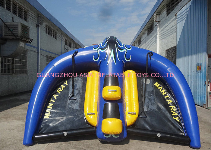 Commercial Grade PVC Inflatable Manta Ray Towable Tube OEM For Water Sport