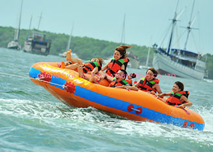 Fun Beach Surfing Water Sport Games / Inflatable Flying Towable Tube