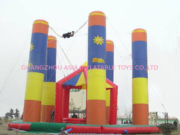 Outdoor Inflatable Amusement Park Bungee Trampoline For Adult