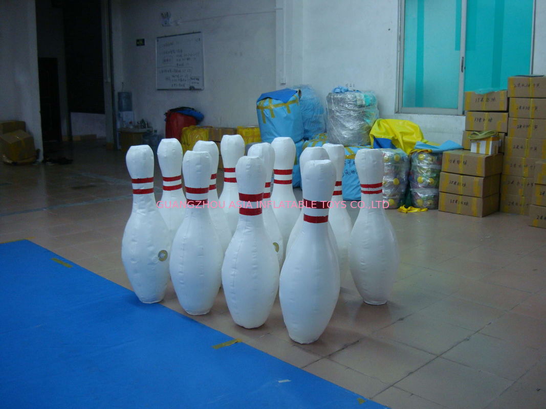 Uv Resistant Inflatable Bowling Bottle Play In Inflatable Amusement Park