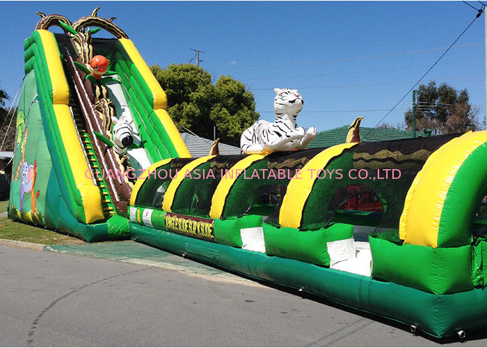 Hot commercial jungle inflatable slide for sale