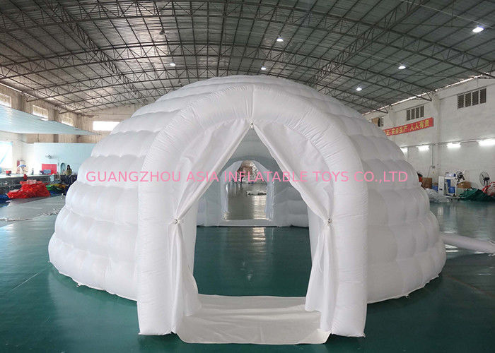 Outdoor Advertising Inflatable Igloo Dome Tent For Trading Fair / Wedding