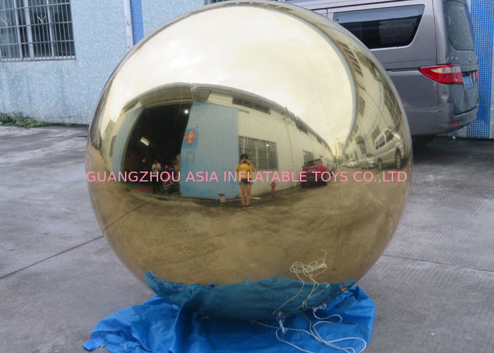 Inflatable Gold Mirror Balloon With Reflection Effect For Decoration On The Floor