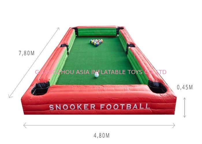 Custom Inflatable Snooker Ball Games Inflatable Billiards Table Sport Games