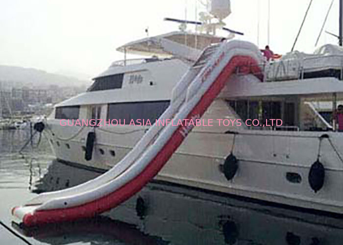 Giant Inflatable Water Slide , Inflatable Water Amusement Equipment, Yacht Slide