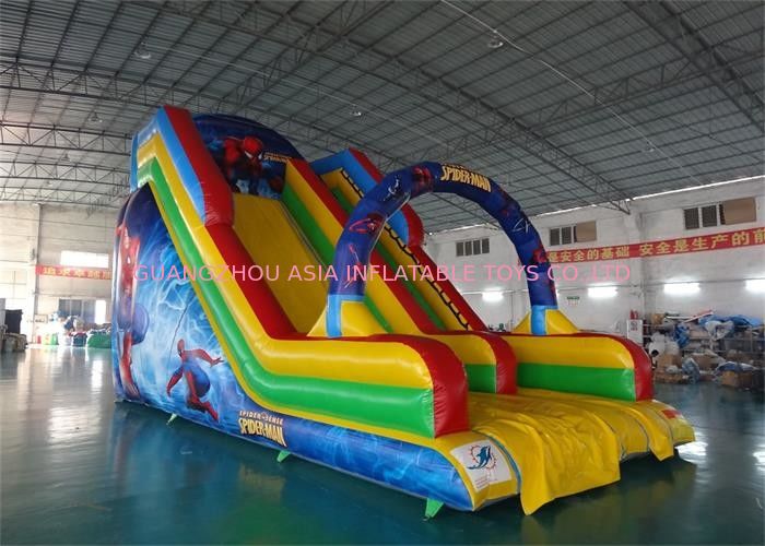 Inflatable Water Slide With Arches For Water Park Amusement Games