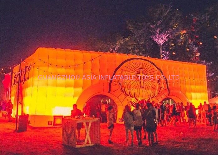 Cube Inflatable Buildings with Light for Outdoor Party Event