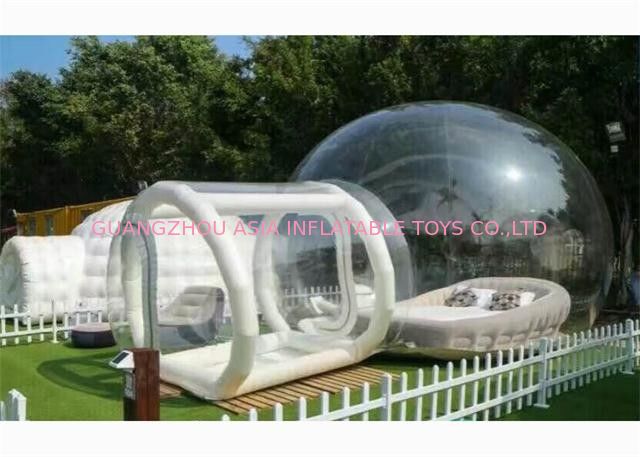 PVC Inflatable Transparent Bubble House Tent For People Have A Camping In Outdoor