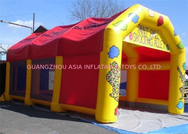 Commercial Inflatable Event Tent , Inflatable Paintball Shooting Cage