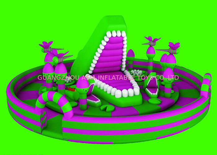 Anti - UV Full - Digital Printing Inflatable Fun City For Kids Playing