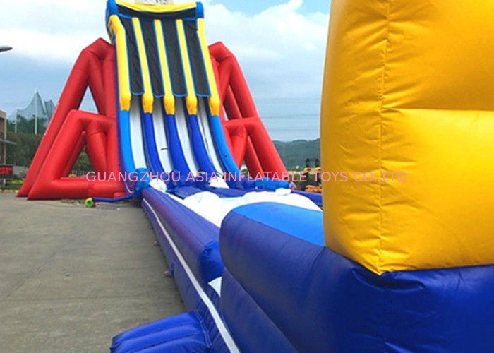 Custom Giant Inflatable Slide With Lovely Theme Hand Painting