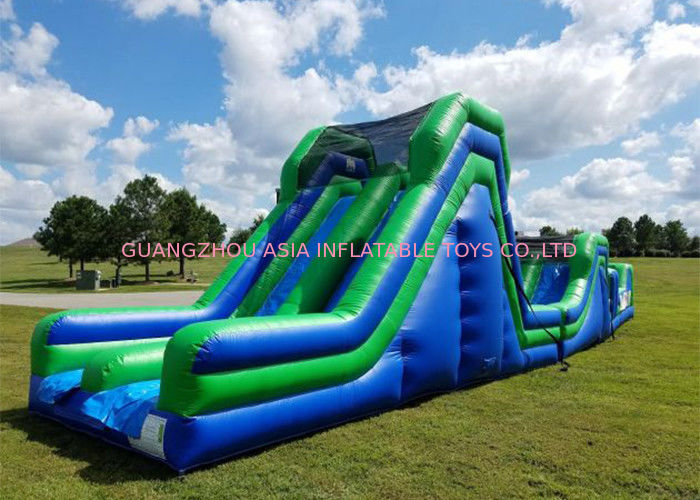 PVC Commercial Giant Inflatable Obstacle Course / Adult Inflatable Slide