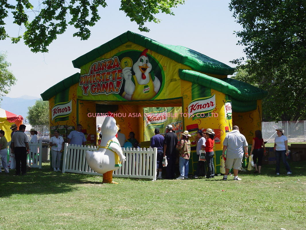 Knorr Inflatable Booth For Promotion , Advertising Inflatables Showing Booth