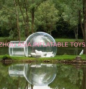 Custom Made Transparent Inflatable Bubble Tent on Water