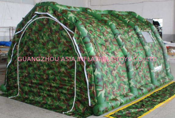 Camouflage Inflatable Camp Tent With Pump