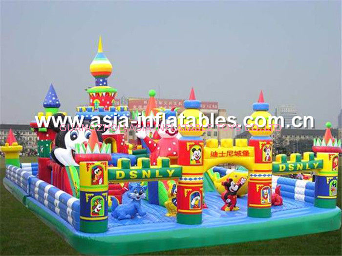 Hot Selling Inflatable Funcity, Inflatable Fun City For Kids Trampoline Park Games