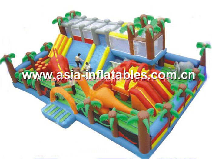 Dinosaur Theme Inflatable Funcity For Outdoor Inflatable Children Games