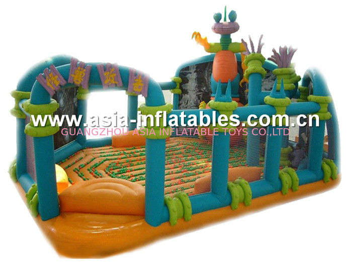 Giant Inflatable Funcity / Inflatable Funland Games For School Playground Games