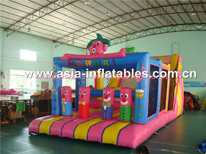 Giant Outdoor Inflatable Games / Inflatable Funland For Kids Amusement Sports