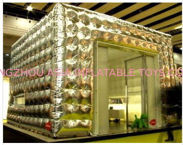 2013 silver inflatable cube tent