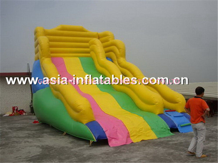 Commercial Grade Inflatable Water Slide For Aquatic Park Games