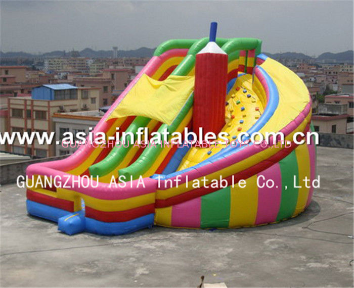 Commercial Inflatable Twister Slide Games For Kids
