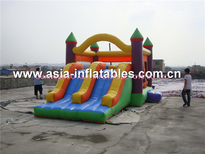 Inflatable slide bouncer castle obstacle combo sport