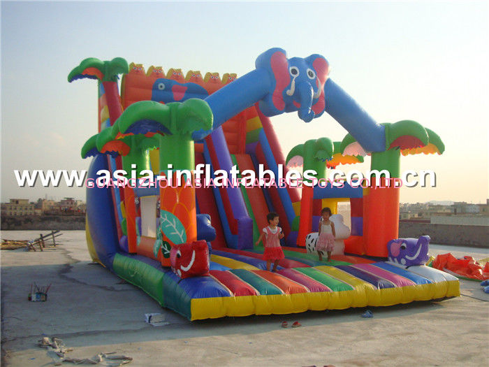 Hot Rental Inflatable Slide With Archway For Kids Entertainment