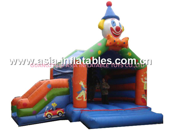 Commercial pvc inflatable combo, bouncy castle, inflatable slide for kids 