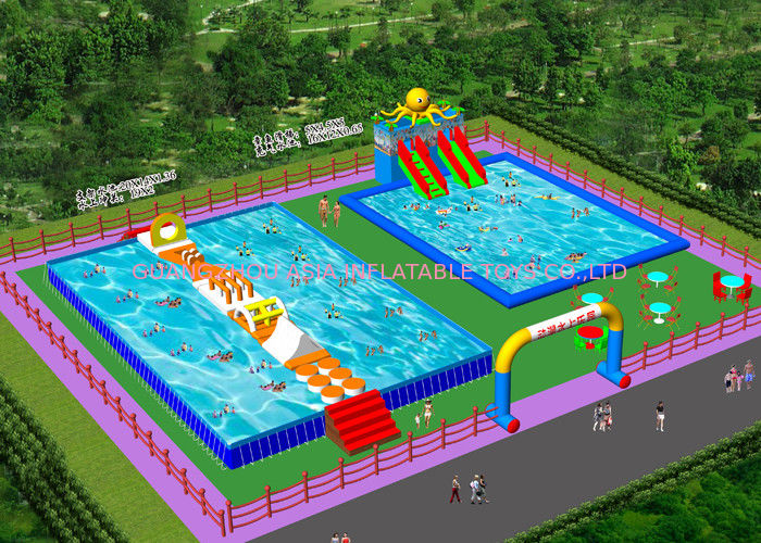 Waterproof Outdoor Inflatable Amusement Park Project  For Adults