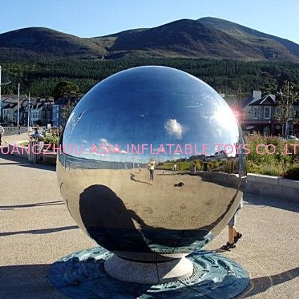 1m Inflatable Mirror Ball With Reflection Effect For Wedding Decoration