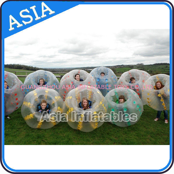 Tpu Material Inflatable Body Zorb Ball , Body Zorbing 1.2m / 1.8m