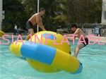 Adult Inflatable floating Saturn with strong handles and rings for water games