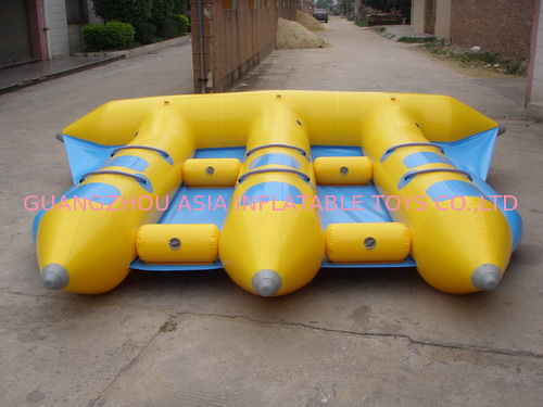 Hot Air Welded Inflatable Flying Fish Boat for 6 Passengers