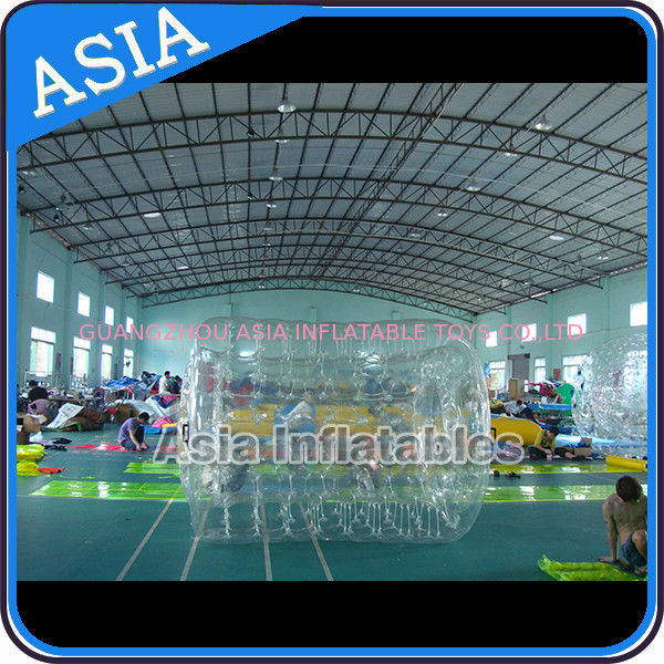 Swimming Pool / Park Transparent Inflatable Water Roller Ball