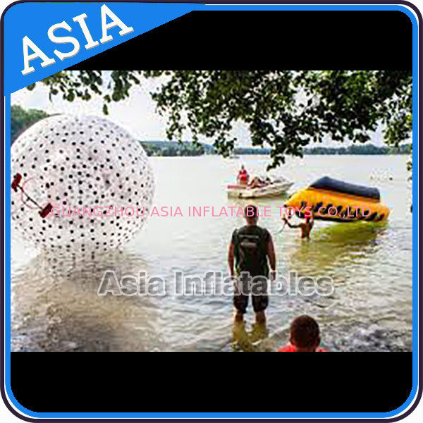 Water Games Used Pvc Inflatable Zorb With Color Dots For Children