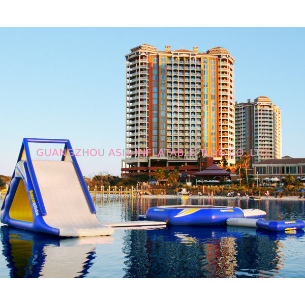 Outdoor Inflatable Water Park / Aquaglide SUPER Bounce n' Slide for Adults