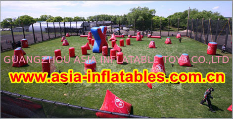 0.6mm PVC Inflatable Paintball bunker for paintball Sports