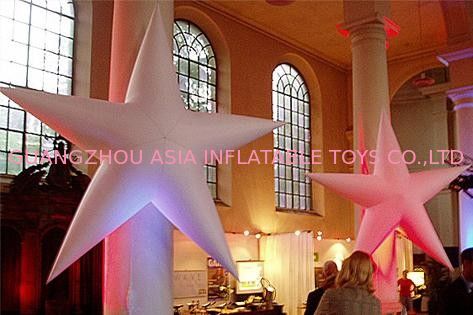 Starfish inflatable helium balloon with LED light