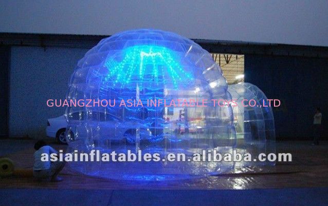 Transparent Igloo Advertising Tent with LED Light