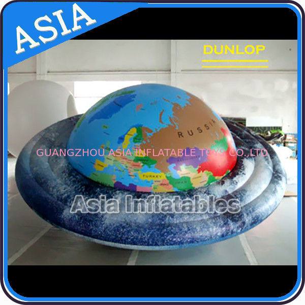 Filled Helium Earth Balloons Globe with 0.18mm PVC  ,  Advertising Planet  Ball