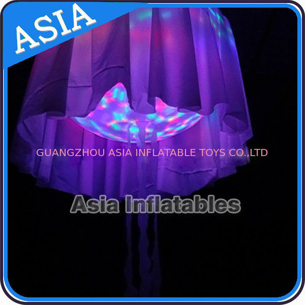 LED Light Helium Balloon Mega Inflatable Jellyfish Halloween , Shining Night Ball